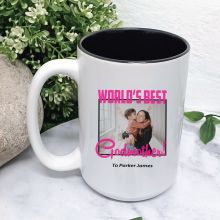 Worlds Best GodMother Photo Coffee Mug with Message