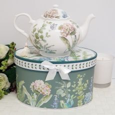 Teapot in Gift Box - Hydrangea