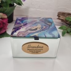 Personalised Grandma Glass Trinket Box Paradise