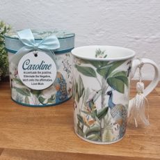Birds Of Paradise Mug with Personalised Gift Box