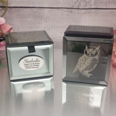 Personalised 21st Birthday Mini Trinket Box - Owl