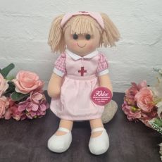Graduation Nurse Rag Doll with Badge 35cm