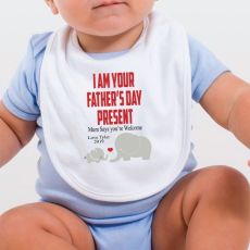 I am your Fathers Day Present - Baby Bib
