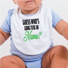 Guess Who Baby Announcement Bib