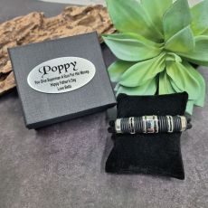 Pop Braided Leather Bracelet Gift Boxed
