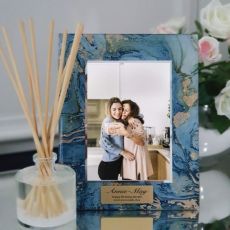 40th Birthday Frame 5x7 Photo Glass Fortune Of Blue