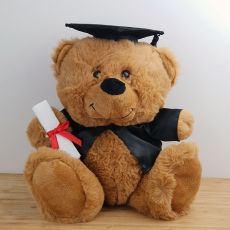 Brown Graduation Teddy Bear with Mortarboard