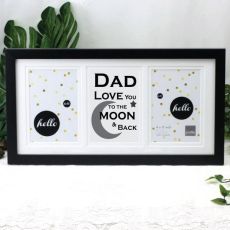 Dad Love You To The Moon Black Gallery Frame