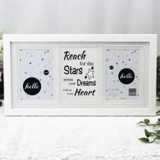 Graduation White Gallery Collage Frame Typography Print - Stars