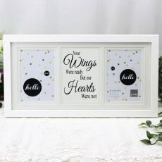 Memorial White Gallery Collage Frame Typography Print - Wings