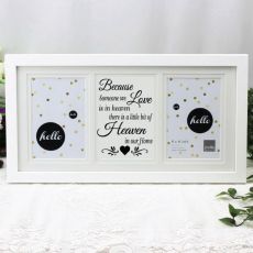 Memorial White Gallery Collage Frame Typography Print - Heaven