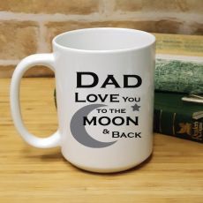 Dad Personalised Coffee Mug 15oz  - Moon & Back