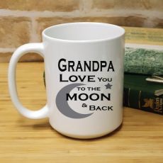 Grandpa Personalised Coffee Mug 15oz  - Moon & Back