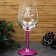 Coach Engraved Personalised Wine Glass