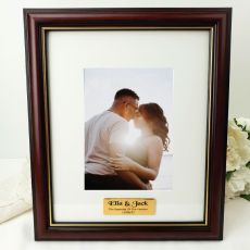 Engagement Classic Wood Photo Frame 5x7 Personalised Message