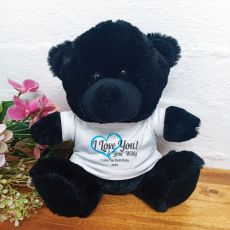 Love Your Naughty Bits Valentines Day Bear - Black