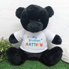 Personalised Brother Teddy Bear 40cm Black