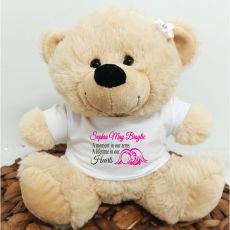 Personalised Baby Angel Bear Cream Plush