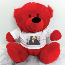 Personalised Photo T-Shirt Teddy Bear - Red