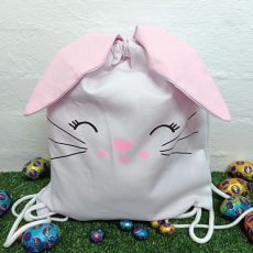 Easter Bunny PJ Backpack Bag - Pink