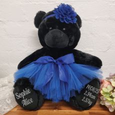 Baby Ballerina Teddy Bear 40cm Plush black