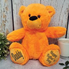 Daddy Teddy Bear Orange Plush 30cm