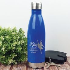 Dance Coach Engraved Stainless Steel Drink Bottle - Blue