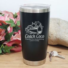 Cheerleading Coach Insulated Travel Mug 600ml Black