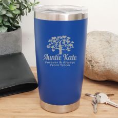 Aunt Insulated Travel Mug 600ml Dark Blue