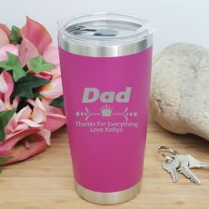 Dad Insulated Travel Mug 600ml Pink