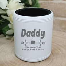 Dad Engraved White Can Cooler Personalised