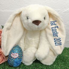 1st Easter 2023 Easter Bunny Plush Snowy Blue