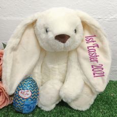 1st Easter 2023 Easter Bunny Plush Snowy Pink
