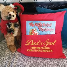 Dad Red Christmas Pocket Pillow Cover
