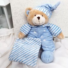 Baby Boy Comforter Bear Cuddles Blue