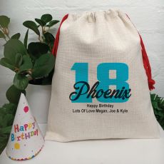18th Birthday Party Sack Gift Bag 35cm