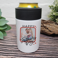 Fathers Day White Can Bottle Cooler
