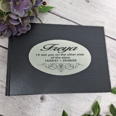 Funeral Remembrance Guest Book A5 Black