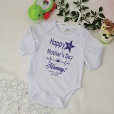 Personalised 1st Mothers Day  Bodysuit - Star