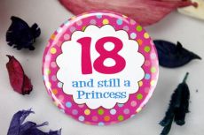 18th Birthday Princess Badge