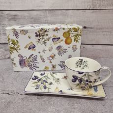 Breakfast Set Cup & Sauce in Gift Box Lavender
