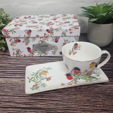 Personalised Breakfast Cup & Sauce Set Red Robin