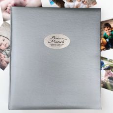 Memorial Personalised Photo Album 500 Silver