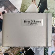 Personalised Wedding Brag Album - Silver 5x7