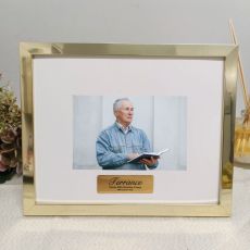 80th Birthday Personalised Photo Frame 5x7 Gold