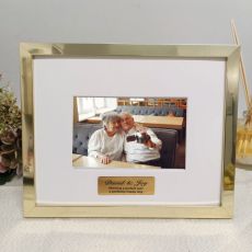 Anniversary Personalised Photo Frame Gold