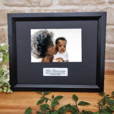 Custom Baptism Frame 4x6 - Black