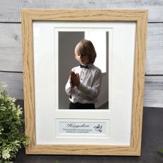 Holy Communion Wooden Photo Frame with Personal Message