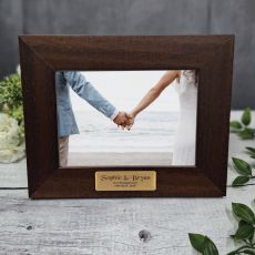 Wooden Engagement Photo Frame Personalised Keepsake