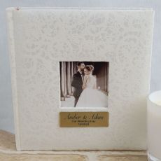 Personalised Cream Lace Wedding  Photo Album - 200